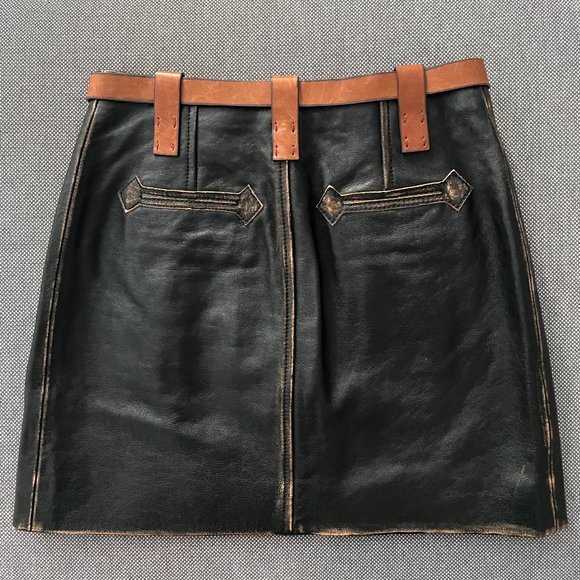 Acne Studios Leather Runway Skirt SS22 - Picture 3 of 10